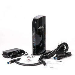 Docking Station Club3D 4K 60Hz USB3 to6xUSB3/2xDP/LAN/Audio bl. retail