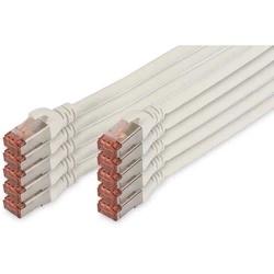 Καλώδιο Δικτύου Digitus CAT 6 S/FTP 10 pieces, 5m, White