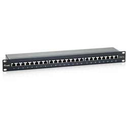 Patch Panel Equip 24x RJ45 Cat6 19" 1HE Black Premium
