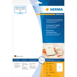 Ετικέτες Herma transparent 210x297 10 Sheets DIN A4 10 pcs. 8964