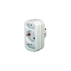 Αντάπτορας Brennenstuhl plug Euro 2 + protective contact 1 white