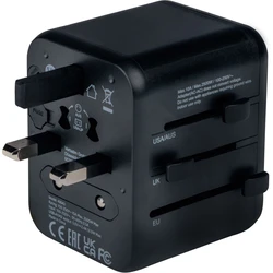Αντάπτορας Πρίζας Verbatim Travel UTA-01 with 2xUSB-A retail