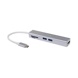 Docking Station Equip USB-C -> HDMI,2xUSB3.0,SD 4K30Hz 0.15m sw