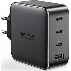 Φορτιστής Πρίζας Ugreen USB-A+3xUSB-C 100W GaN Tech Fast EU Black