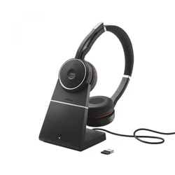 Ακουστικά VOIP Jabra Evolve 75 SE UC Duo inkl. Link 380 & Ladest.
