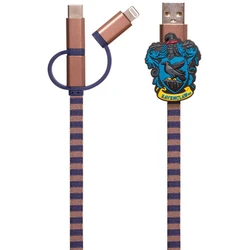 Καλώδιο ThumbsUp! Hogwarts Ravenclaw 3in1 Lightning/Micro/USB-C 1m