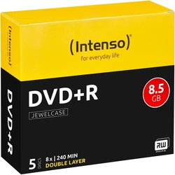 DVD+R Intenso 8,5GB 5pcs JewelCase DOUBLE LAYER