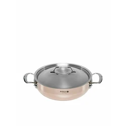 Κατσαρόλα De Buyer Prima Matera Saucepot copper/steel low 28cm induction