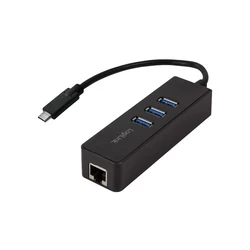 Αντάπτορας Δικτύου USB LogiLink 3.0 TypC to 1x RJ45u. 3x USB3.0 type A