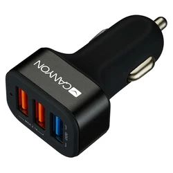 Φορτιστής Αυτοκινήτου Canyon 3Port 2.1A,3xUSB-A QuickCharge black