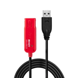 Καλώδιo USB Lindy 2.0 Active Extension Pro 4 Port 12m