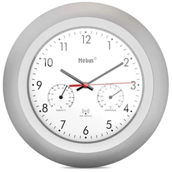 Ρολόι Τοίχου Mebus 19450 Radio controlled w. Thermo/Hygrometer