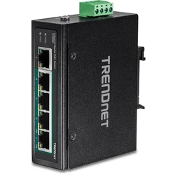 Network Switch TRENDnet Industrie 5 Port Fast Eth. PoE+ L2 DIN-Rai