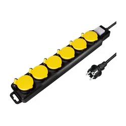 Πολύπριζο Logilink 6-way, 6xCEE 7/3,with switch Outdoor
