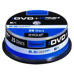 DVD+R Intenso 8,5GB 25pcs Cakebox DOUBLE LAYER 8x retail