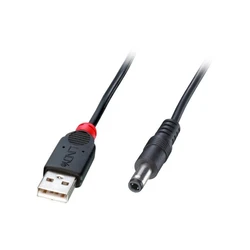 Καλώδιο USB Lindy USB A - DC 5.5/2.1mm 1.5m