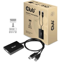 Αντάπτορας DisplayPort Club3D > DVI-D (Active Dual) M/F retail