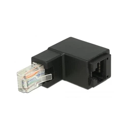 Αντάπτορας Delock RJ45 male angled to RJ45 female Cat.6 UTP