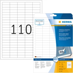 Ετικέτες Herma A4 White 38,1x12,7 mm removable 2750 pcs.