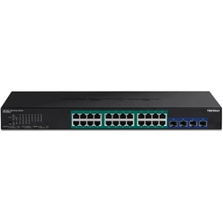 Network Switch TRENDnet 28-Port Gigabit Web Smart PoE+ w.10G SFP+