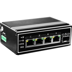 Network Switch LevelOne 4x GE IGP-0502 Industrie xGSFP 120W 4xPoE+