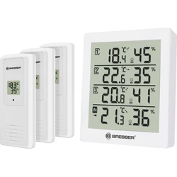 Θερμόμετρο - Υγρασιόμετρο Bresser Temeo Hygro Quadro white