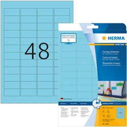 Ετικέτες Herma A4 Blue 45,7x21,2 mm matt 960 pcs.