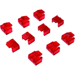 Port Blockers Logilink RJ45 Set 10pcs rot