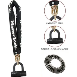 Κλειδαριά Μοτοσυκλέτας Master Lock Steel with keyed Mini U-Lock 8234EURDPRO