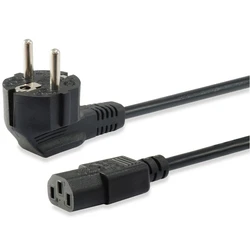 Καλώδιο Τροφοδοσίας Equip IEC Schuko -> C13 3m M/F Black