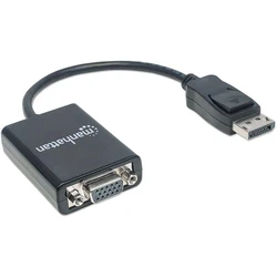 Αντάπτορας Displayport Manhattan M/F DP->HD15, Black