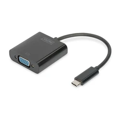 Αντάπτορας USB Digitus USB3.0/C to VGA 19.5cm black