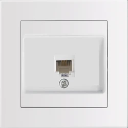 Πρίζα Τηλεφώνου Entac Arnold Recessed White