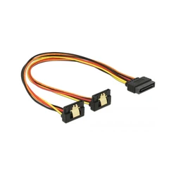 Καλώδιο Delock 15Pin SATA -> 2x 15Pin SATA M/F 30cm