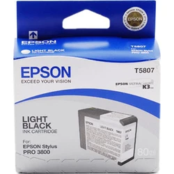 Μελάνι Epson light black T 580 80 ml T 5807