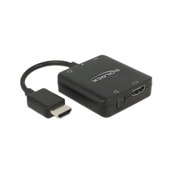 Αντάπτορας HDMI Delock A -> A M/F +3,5mm jack 4K