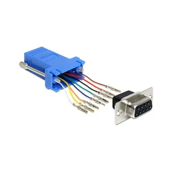 Αντάπτορας Delock D-Sub9 to RJ45 Bu/Bu Montagesatz