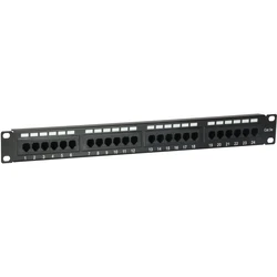 Patch Panel Equip 24x RJ45 Cat5e 19" 1HE Black