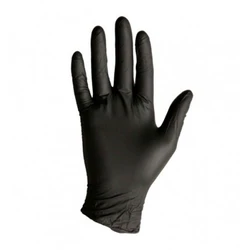 Spontex Extra Black 100 Disposable Vinyl Gloves, Size M