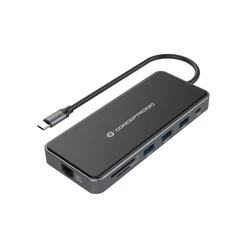 Docking Station Conceptronic USB-C->2xHDMI,GbE,PD,2xUSB3.0,SD0.25 gr