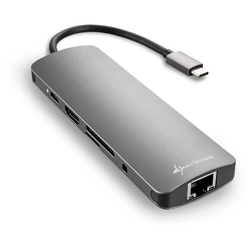 Docking Station Sharkoon Combo Adapter USB 3.0 Type C gray