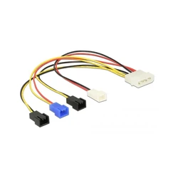 Καλώδιο Delock Molex 4Pin -> 4x 2Pin Lüfter St/St 0.20m