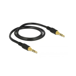 Καλώδιο Ήχου Delock 3.5mm 3Pin M > M 0.5m Black