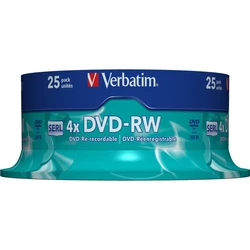 DVD-RW Verbatim 4,7GB 25pcs Jew 4x