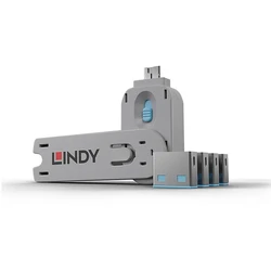 Blockers Lindy USB Portport locks 4xBlau with key