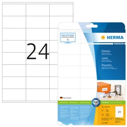Ετικέτες Herma 70x36 25 Sheets DIN A4 600 pcs. 4360