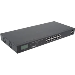 Network Switch Intellinet 16-Port Gigabit PoE+ LCD-Anzeige 19" 2xSFP