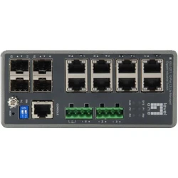 Network Switch LevelOne 8x GE IGU-1271 4xGSFP 8xPoE