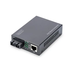 Μετατροπέας Digitus Gigabit PoE Multim. Media RJ45/SC MM PSE