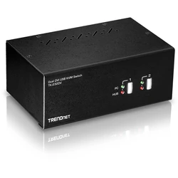 KVM Switch TRENDnet 2-Port DVI USB with Audio USB 2.0 Hub